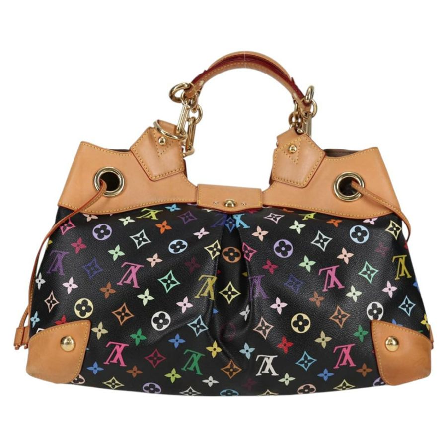 【日本直送】路易威登 Monogram Multicolor Ursula 手提包 黑色 M40124 LV 正品 123617SAV-1