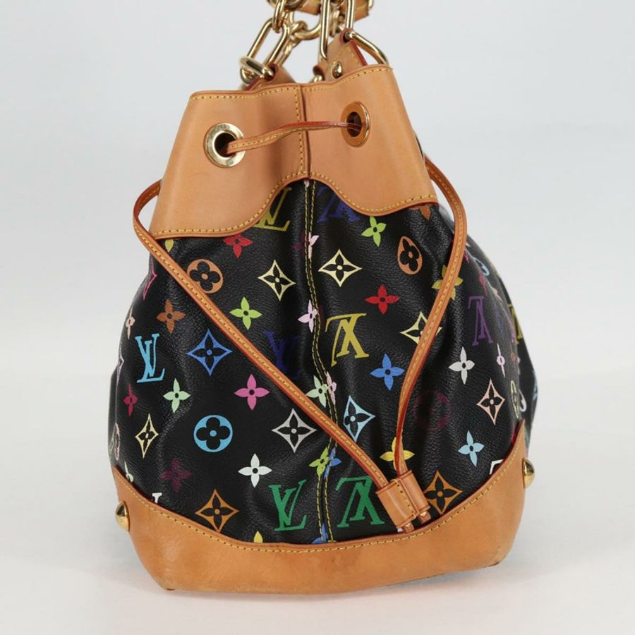 【日本直送】路易威登 Monogram Multicolor Ursula 手提包 黑色 M40124 LV 正品 123617SAV-2