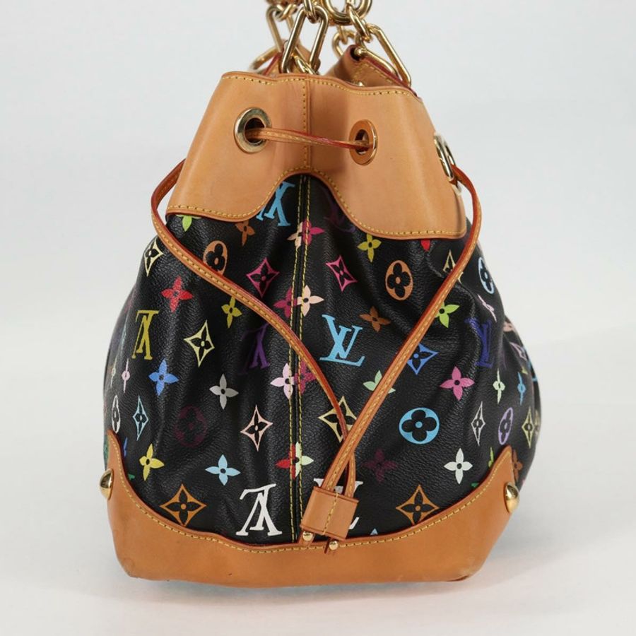 【日本直送】路易威登 Monogram Multicolor Ursula 手提包 黑色 M40124 LV 正品 123617SAV-3