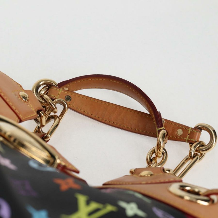 【日本直送】路易威登 Monogram Multicolor Ursula 手提包 黑色 M40124 LV 正品 123617SAV-7