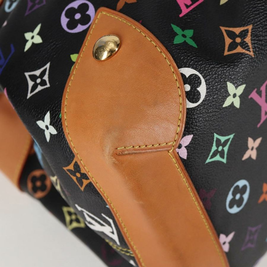 【日本直送】路易威登 Monogram Multicolor Ursula 手提包 黑色 M40124 LV 正品 123617SAV-13