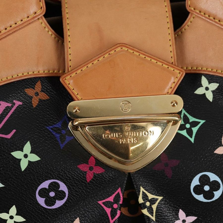 【日本直送】路易威登 Monogram Multicolor Ursula 手提包 黑色 M40124 LV 正品 123617SAV-16