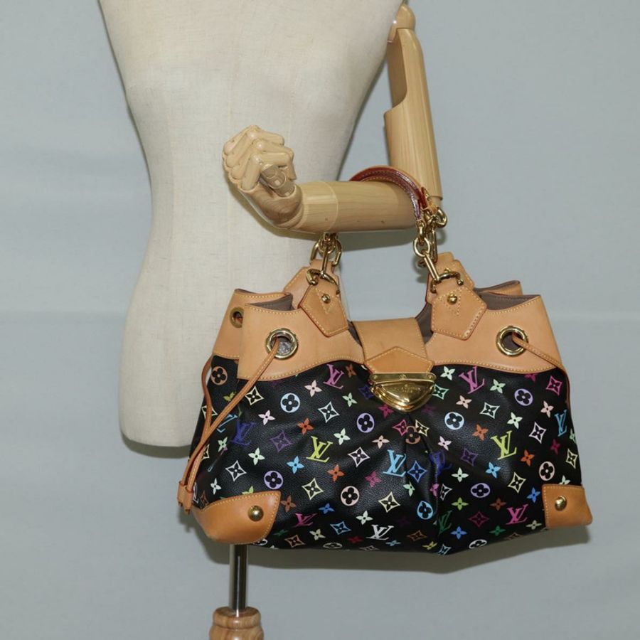 【日本直送】路易威登 Monogram Multicolor Ursula 手提包 黑色 M40124 LV 正品 123617SAV-21