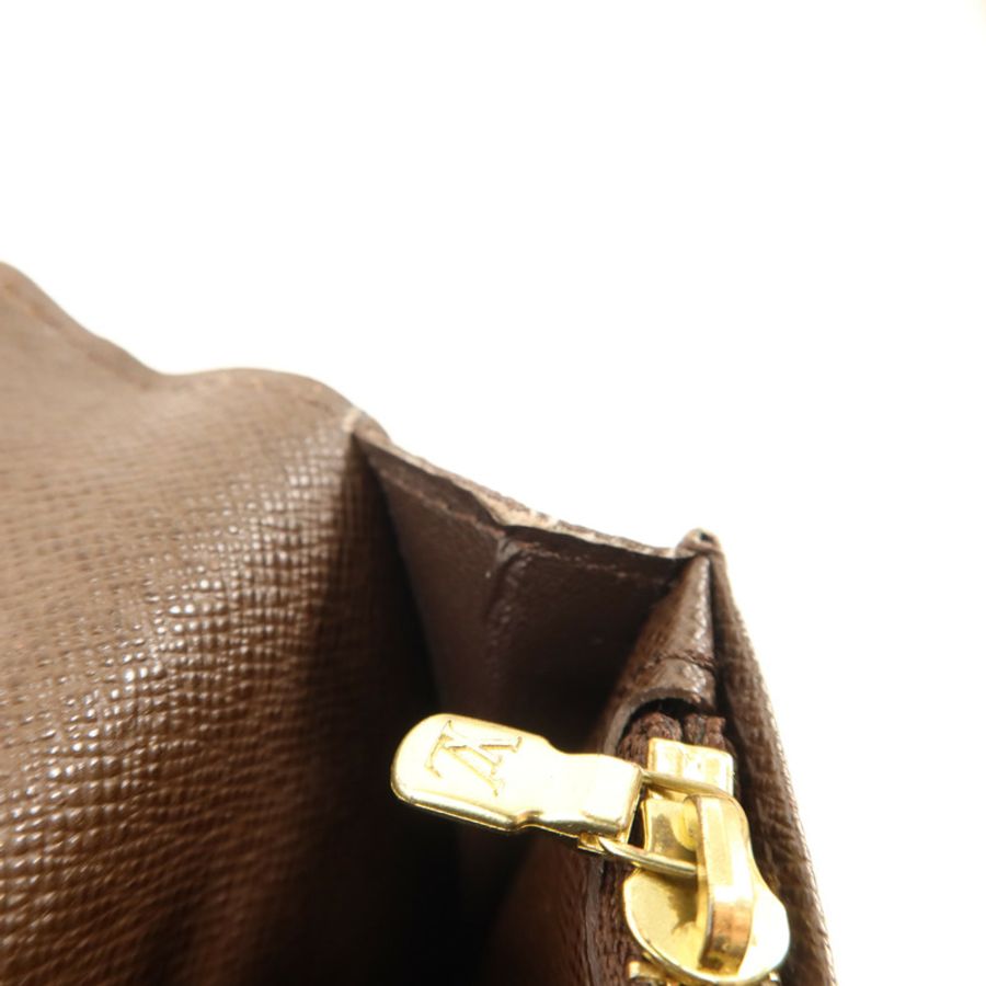 LOUIS VUITTON Damier Portefeuille Brazza金扣長錢包-13