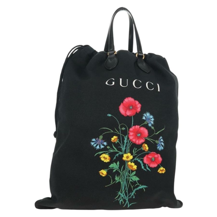 【日本直送】GUCCI Chateau Marmont 手提包 帆布 黑色 金色 552403 Auth am9753M-0
