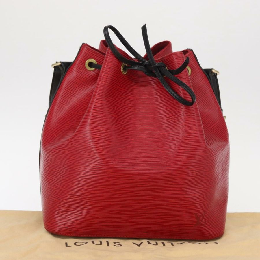 【日本直送】路易威登 Epi Petit Noe 雙色肩背包 黑紅 M44017 LV 正品 153507-11