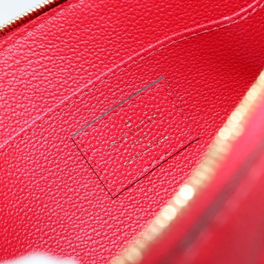 【日本直送】路易威登 Monogram Empreinte Pochette 小號手拿包 紅色 M69414 正品 154301V-8