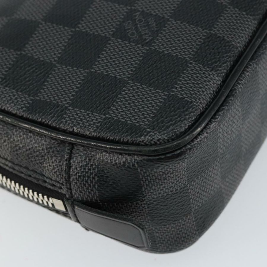 【日本直送】路易威登 Damier 石墨 Trousse 盥洗室小號手拿包 N47522 正品 152238-15
