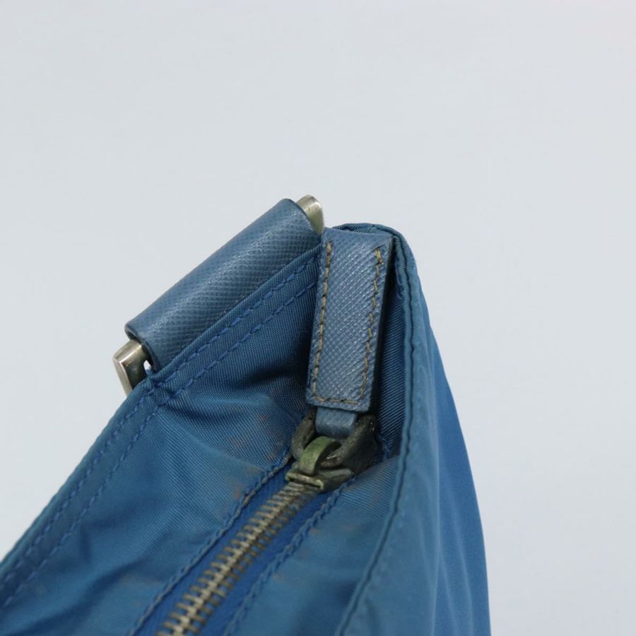 【日本直送】PRADA 尼龍藍銀色單肩包 正品 154370V-8