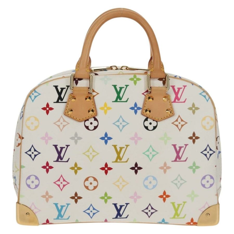【日本直送】路易威登 Monogram Multicolor Trouville 手提包 白色 M92663 正品 153633SM-1