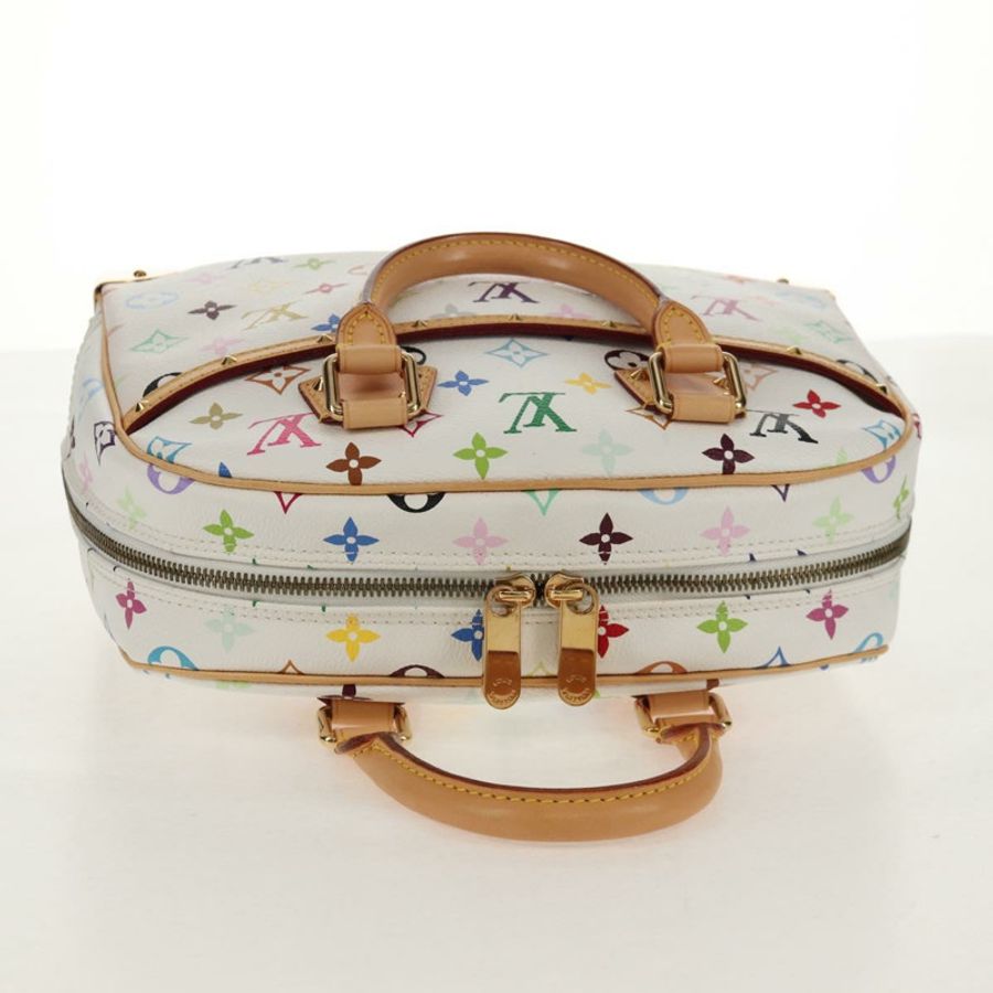 【日本直送】路易威登 Monogram Multicolor Trouville 手提包 白色 M92663 正品 153633SM-5