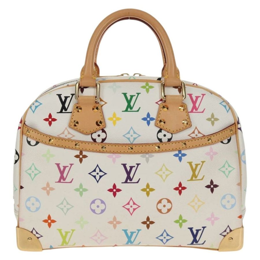 【日本直送】路易威登 Monogram Multicolor Trouville 手提包 白色 M92663 正品 153633SM-12