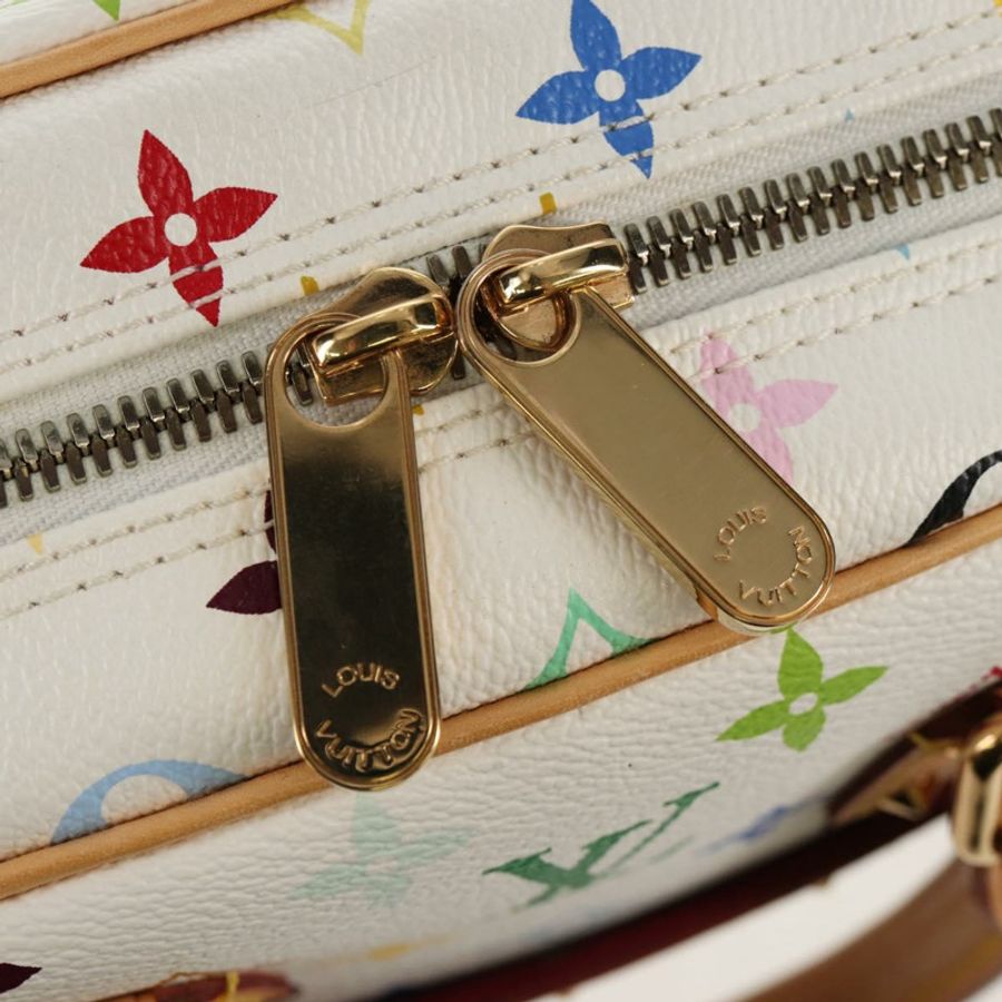 【日本直送】路易威登 Monogram Multicolor Trouville 手提包 白色 M92663 正品 153633SM-16