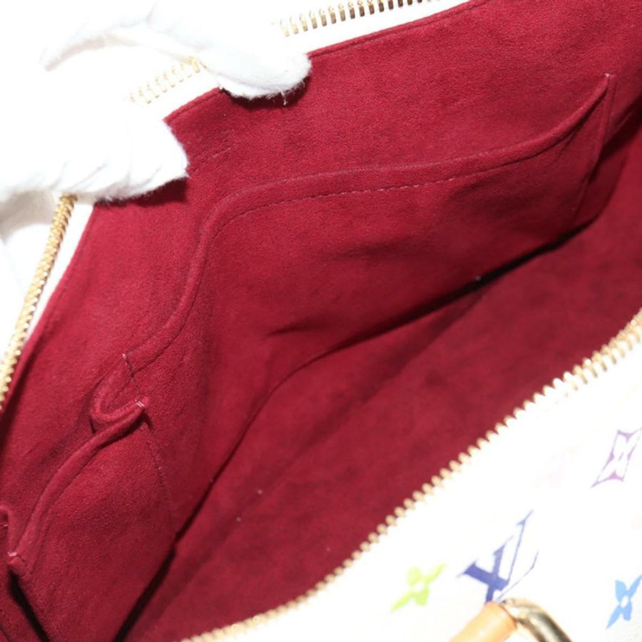 【日本直送】路易威登 Monogram Multicolor Rita 手提包 2way 白 M40125 LV Auth ka242AV-27