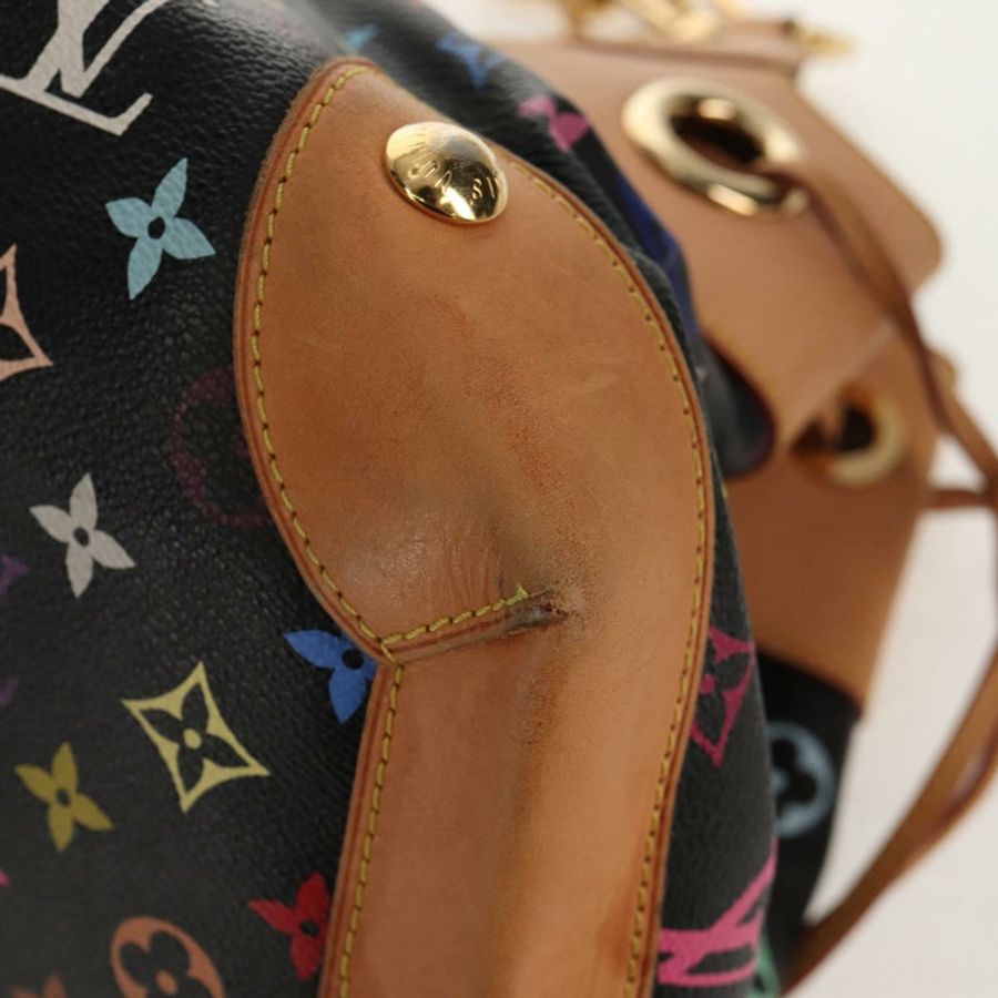 【日本直送】路易威登 Monogram Multicolor Ursula 手提包 黑色 M40124 LV Auth ka367AV-14