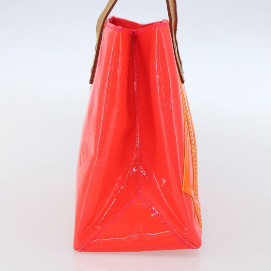 【日本直送】路易威登 Monogram Vernis Fluo Reade PM 手提包 紅色 M91903 LV Auth mr1578-2