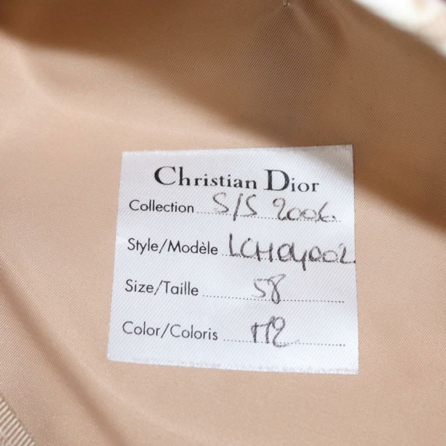 【日本直送】Christian Dior Trotter帆布帽 米色 Auth mr1632V-11