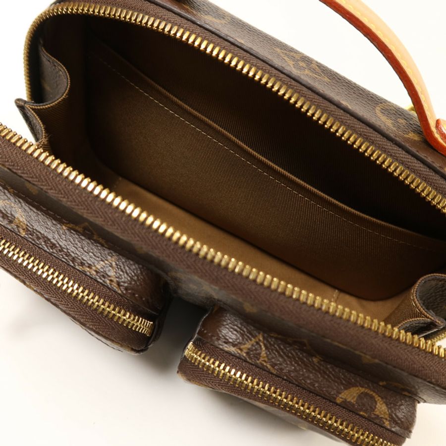 LOUIS VUITTON Monogram Utility金扣手挽肩背兩用袋-4