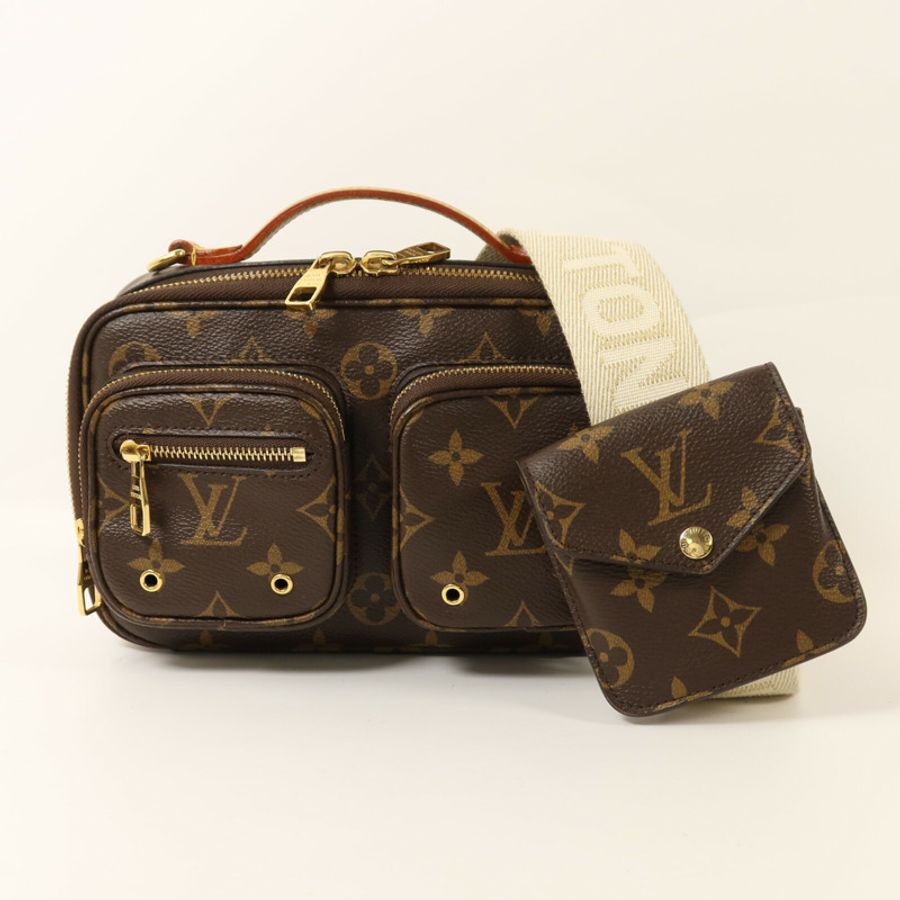 LOUIS VUITTON Monogram Utility金扣手挽肩背兩用袋-13