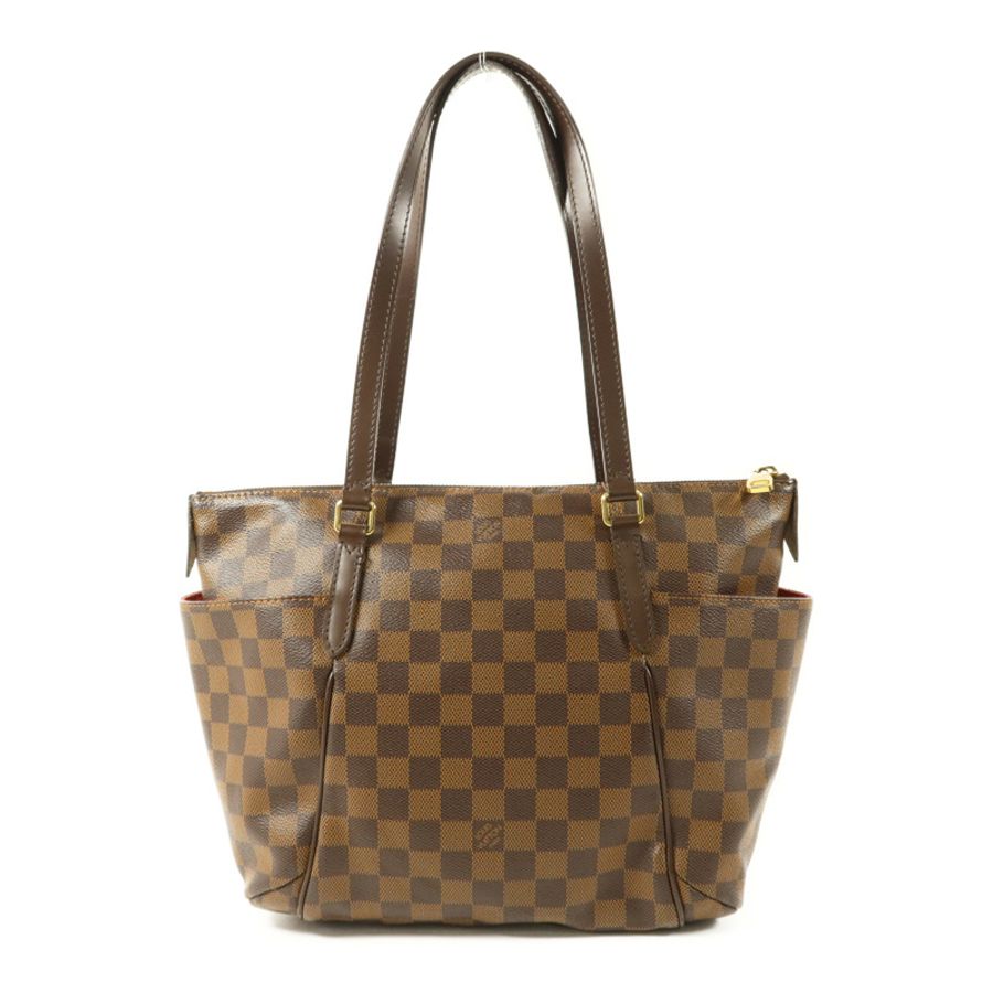 LOUIS VUITTON Damier Totally PM金扣手挽袋-1