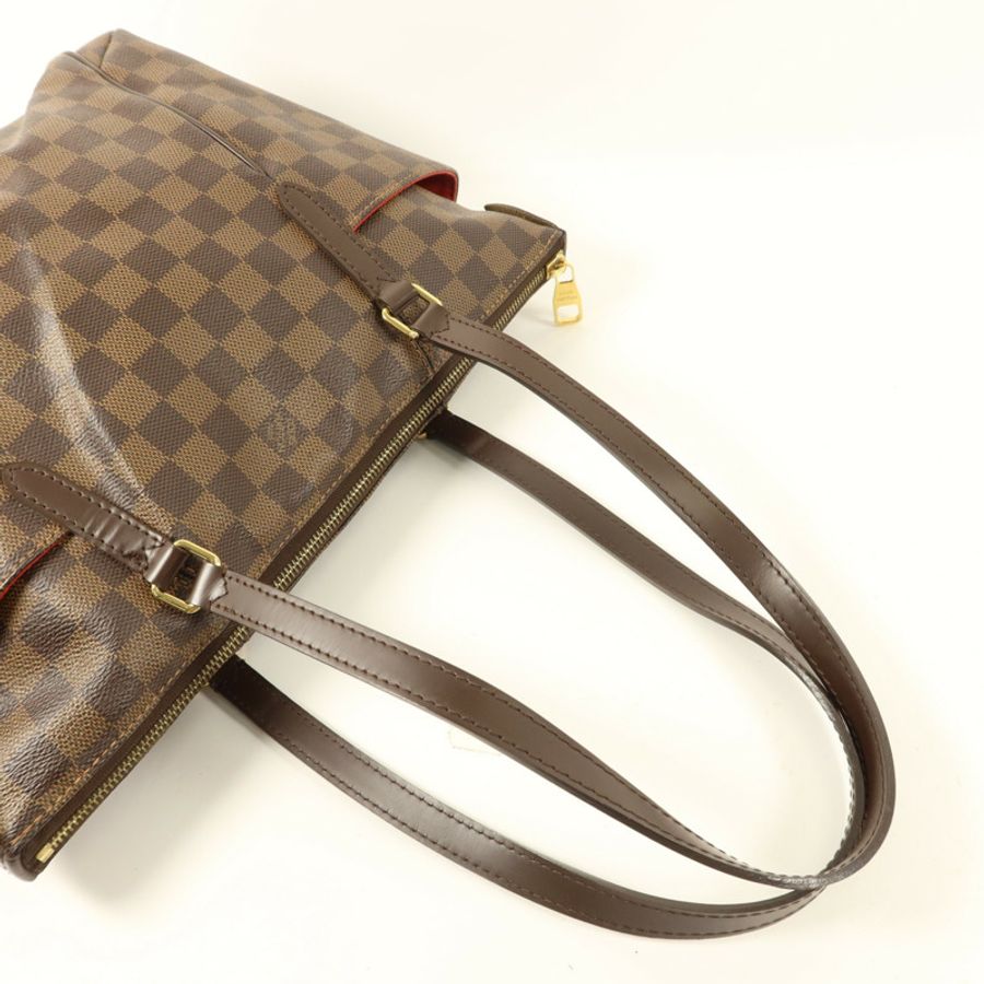 LOUIS VUITTON Damier Totally PM金扣手挽袋-7