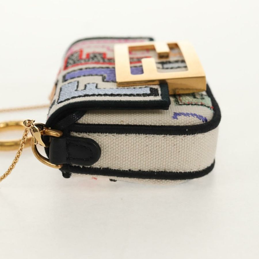 【日本直送】FENDI Zucca帆布Nano Baguette手拿包 多色正品 153327M-2