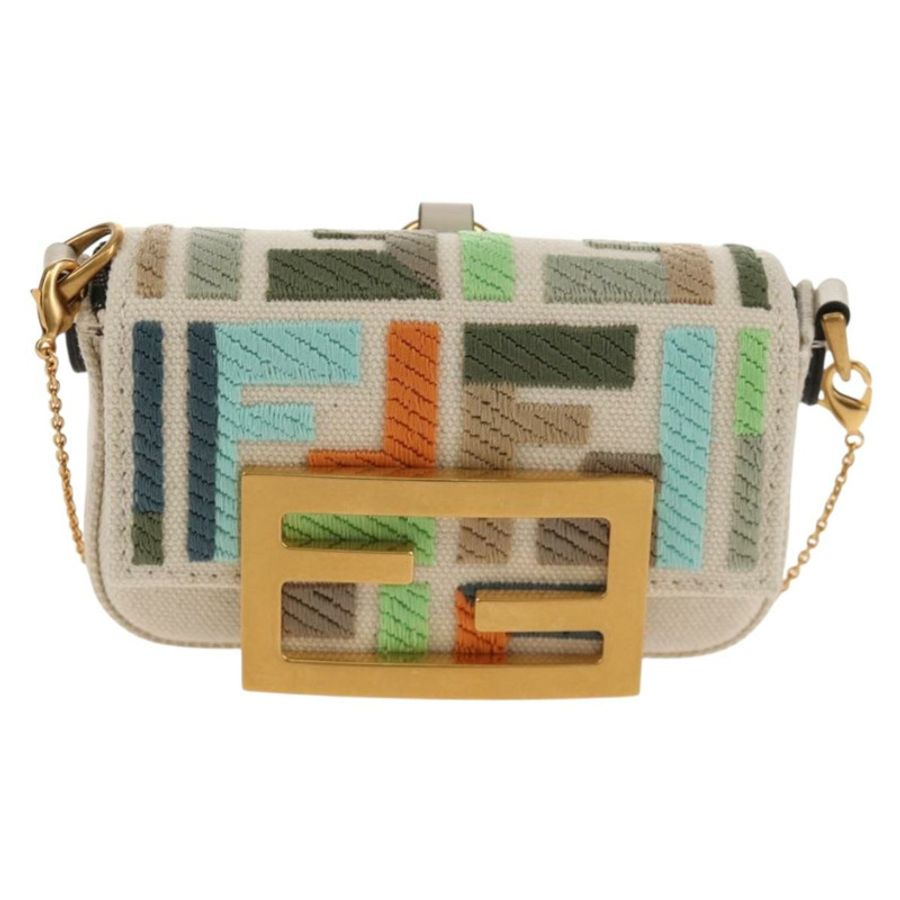 【日本直送】FENDI Zucca 帆布 Nano Baguette 手袋多色正品 153326M-12