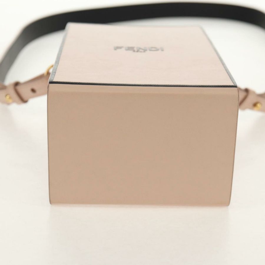 【日本直送】FENDI 皮革單背包 米色 金色 正品 ka578M-4