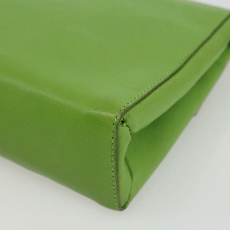 【日本直送】CELINE 圓背包 皮革 金色 淺綠色 正品 156219V-14