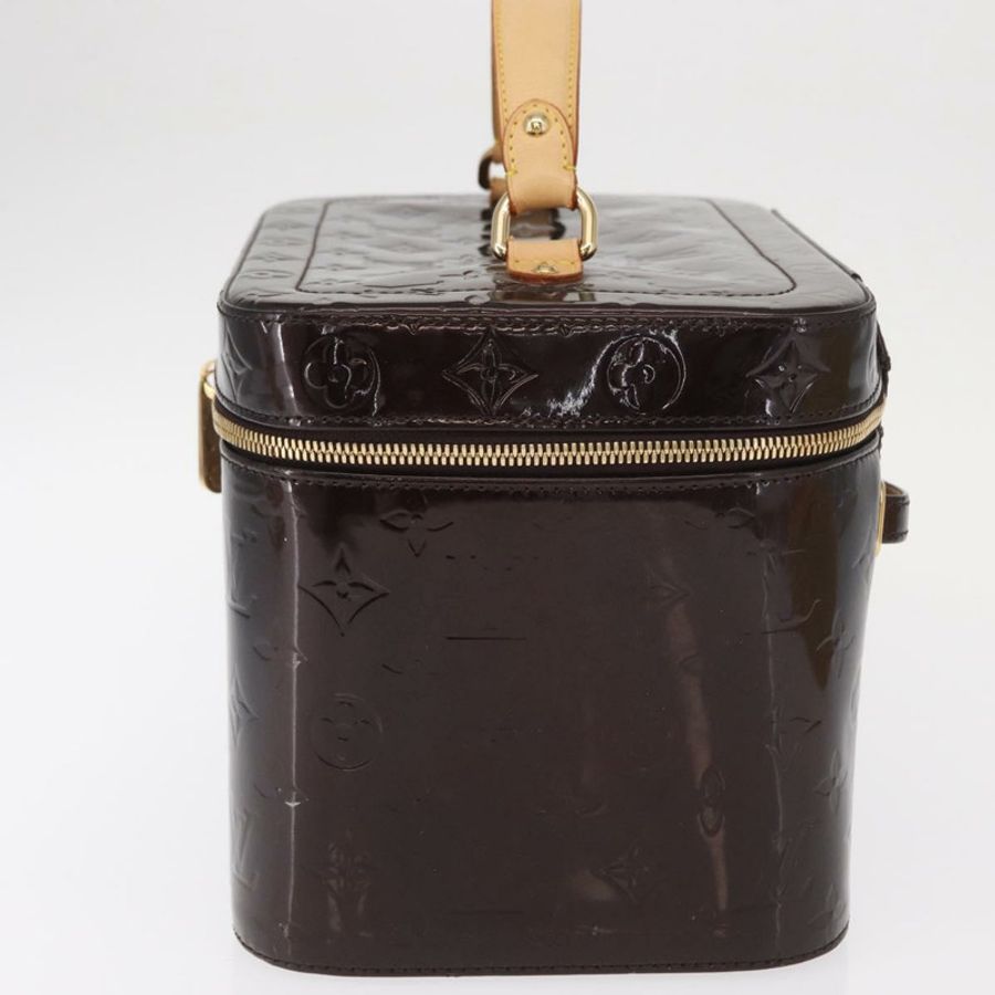 【日本直送】路易威登 Monogram Vernis Vanity GM Amarante M93512 Auth ka927-3