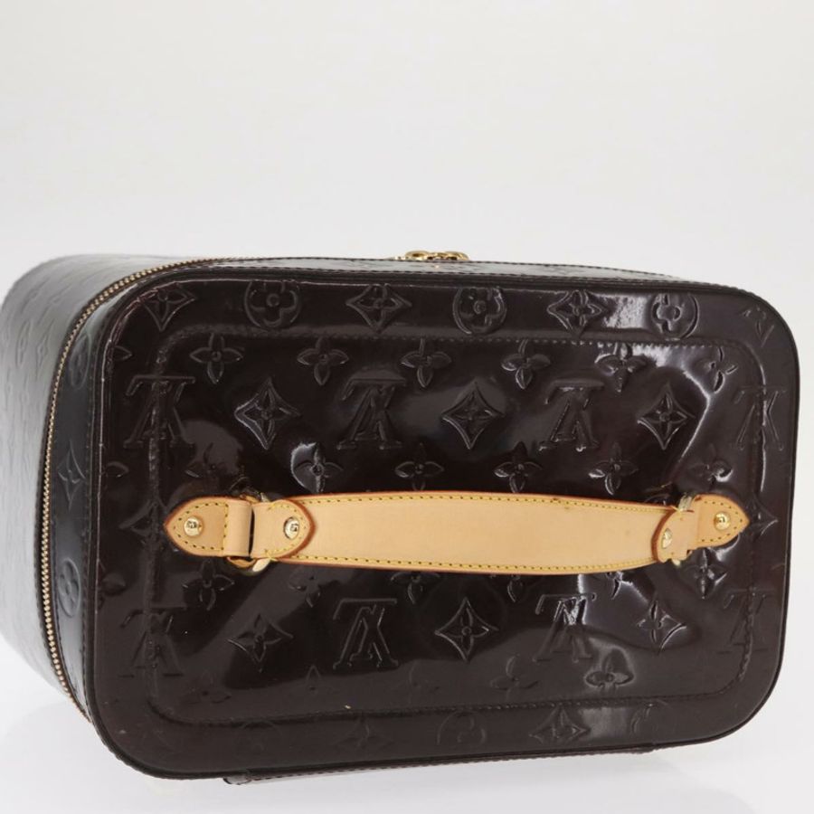 【日本直送】路易威登 Monogram Vernis Vanity GM Amarante M93512 Auth ka927-6