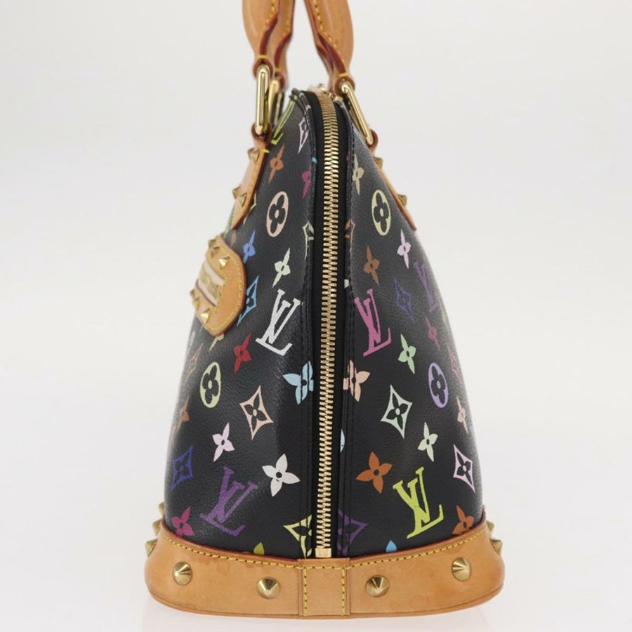 【日本直送】路易威登 Monogram Multicolor Alma 手提包 黑色 M92646 LV 正品 ka920SAV-2