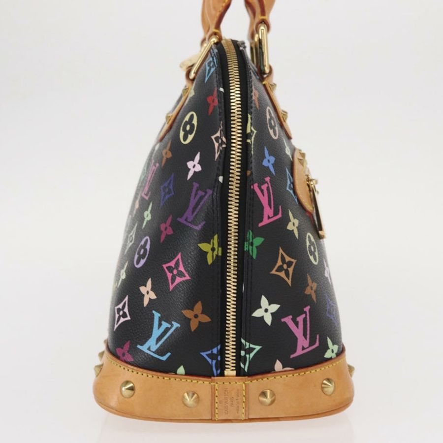 【日本直送】路易威登 Monogram Multicolor Alma 手提包 黑色 M92646 LV 正品 ka920SAV-3