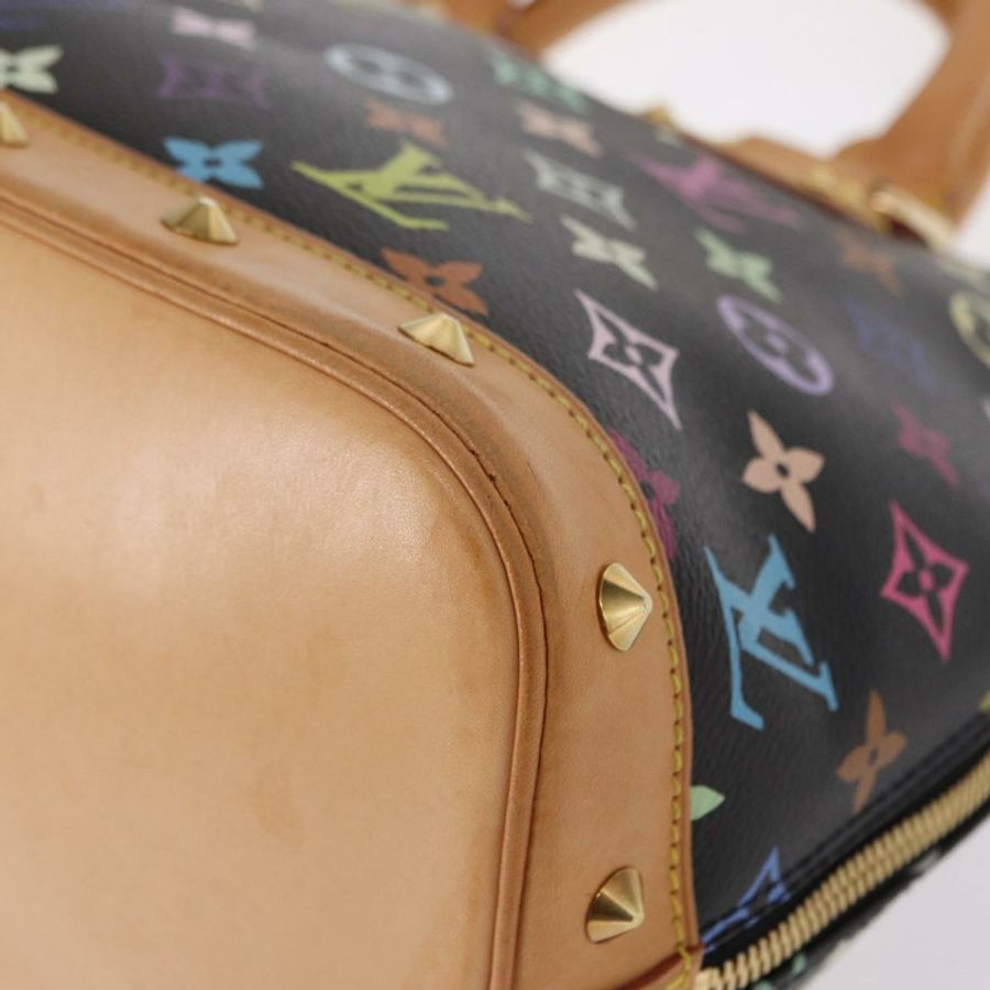 【日本直送】路易威登 Monogram Multicolor Alma 手提包 黑色 M92646 LV 正品 ka920SAV-16