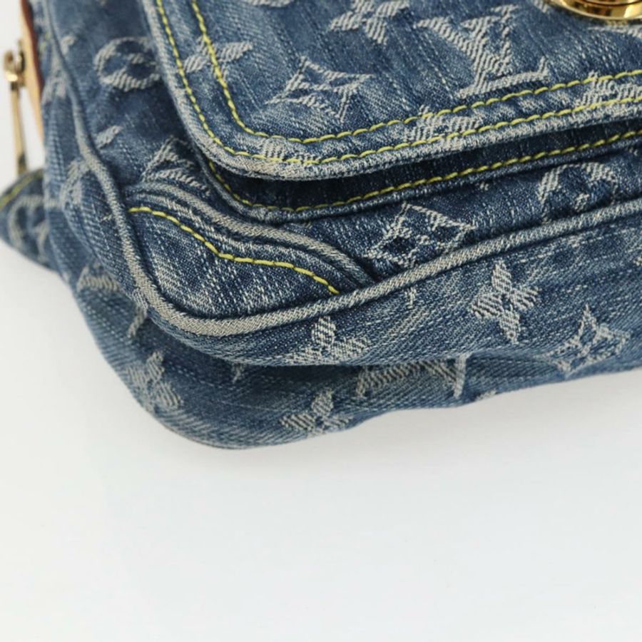 【日本直送】路易威登 Monogram 牛仔布腰包/斜背包 藍色 M95347 LV 正品 158895SV-14