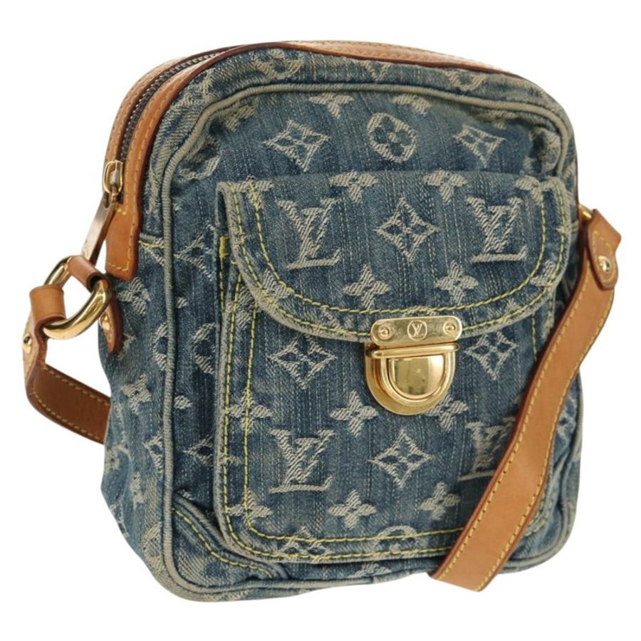 【日本直送】路易威登 Monogram 牛仔布相機包/肩背包 藍色 M95348 LV 正品 160880V-0