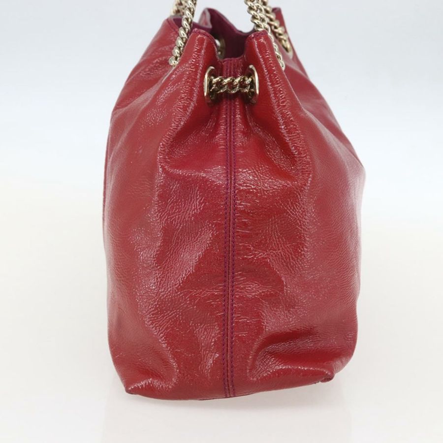 【日本直送】GUCCI Soho 鏈條手提包 紅色金色 正品 159398-3