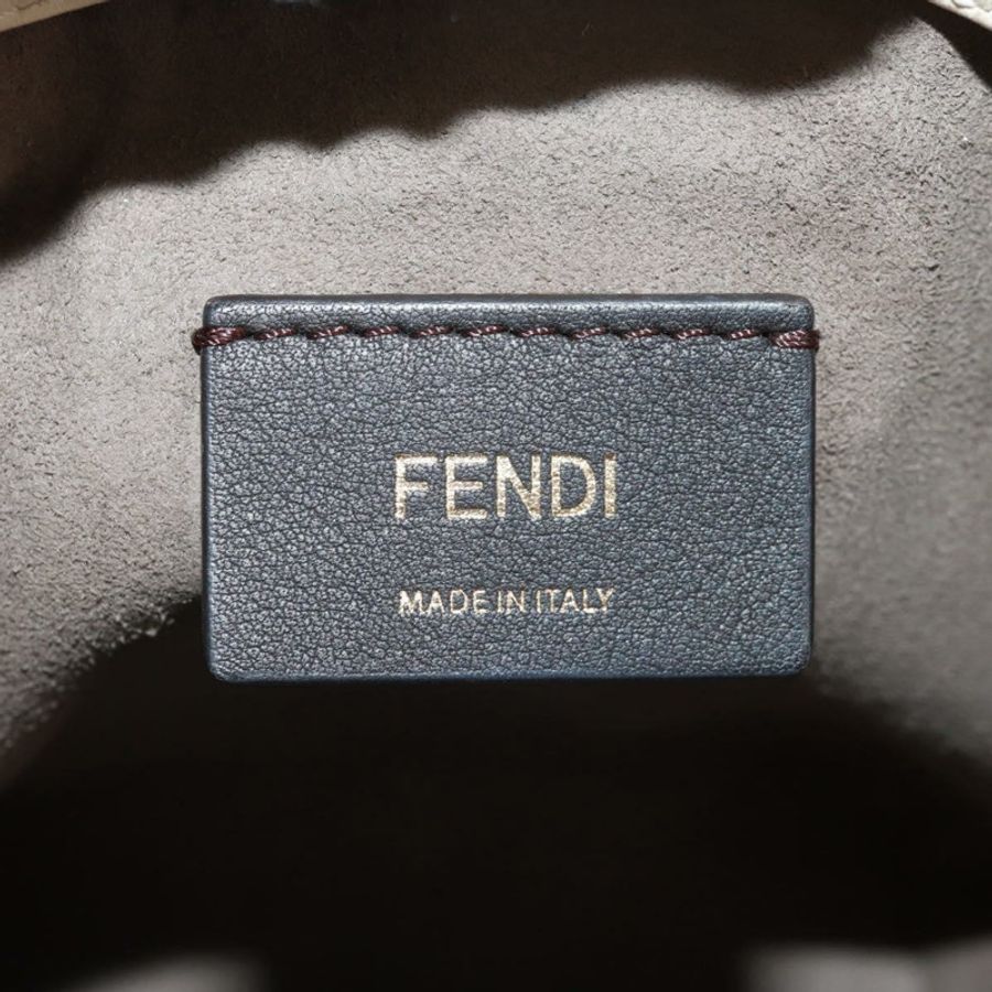 【日本直送】FENDI Zucchino帆布迷你Montrezor手提包,橘色金色,兩用款,正品,貨號159396V-20
