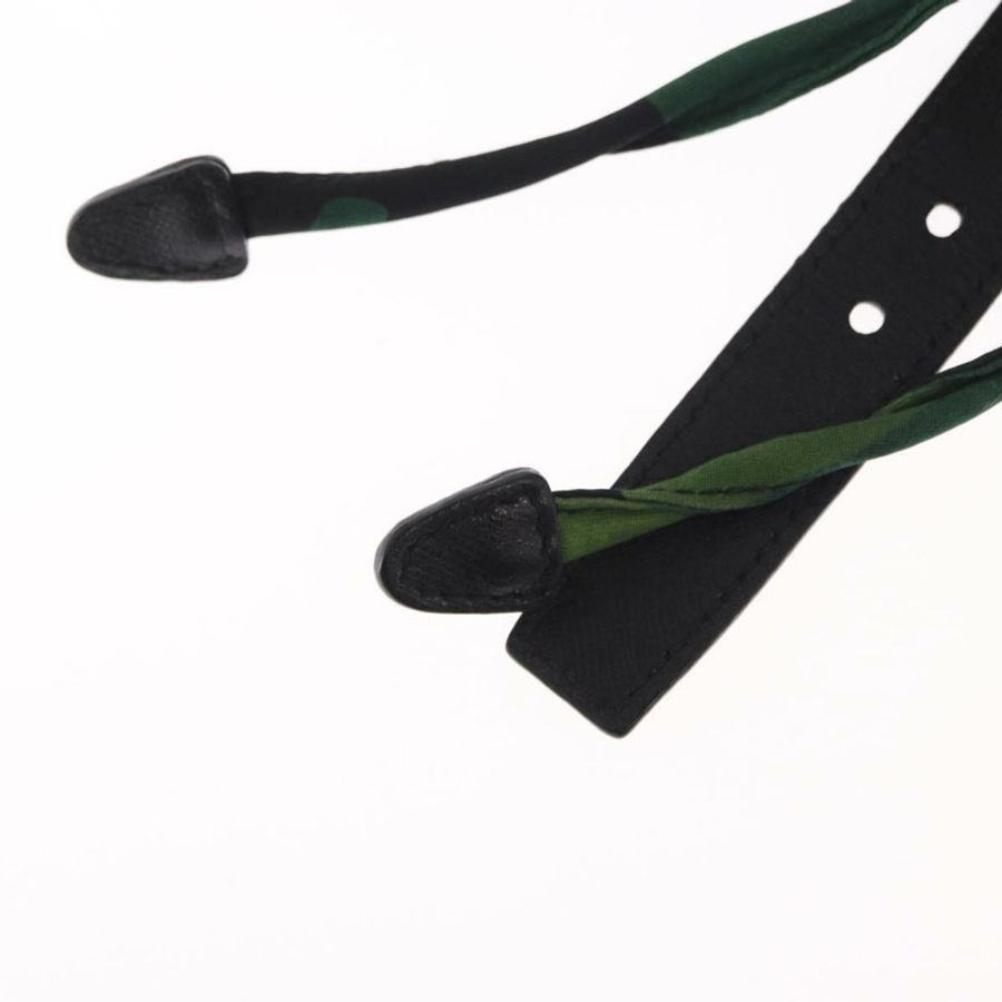 【日本直送】PRADA 雙肩包 尼龍 綠色 銀色 正品 158946V-22