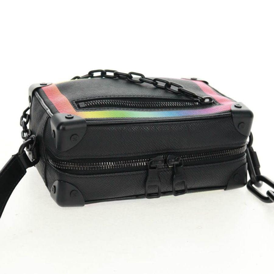 【日本直送】路易威登 Taiga Rainbow 迷你軟箱包 黑色 M30351 LV 正品 BA9470SM-5