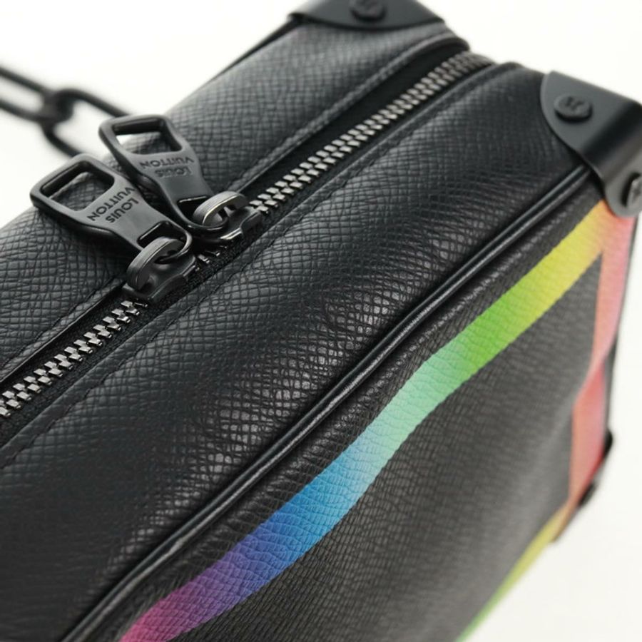 【日本直送】路易威登 Taiga Rainbow 迷你軟箱包 黑色 M30351 LV 正品 BA9470SM-16
