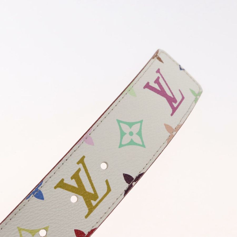 【日本直送】路易威登 (LOUIS VUITTON) 多色皮帶,LV 印花字母鉚釘 M6909,正品編號 159470V-13