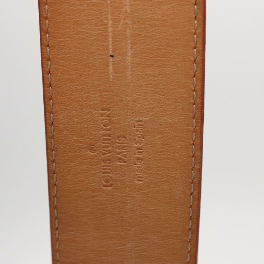 【日本直送】路易威登 (LOUIS VUITTON) 多色皮帶,LV 印花字母鉚釘 M6909,正品編號 159470V-22