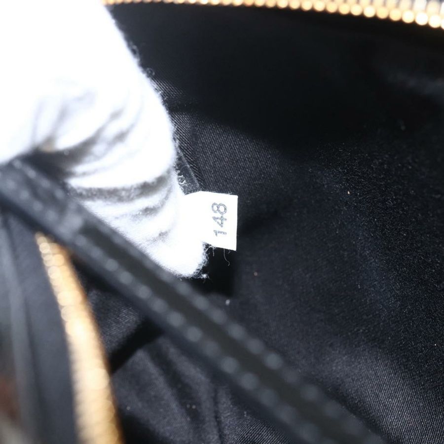 【日本直送】Miu Miu 琺瑯鏈條單肩包 2way 黑色金色 Auth 159323V-10