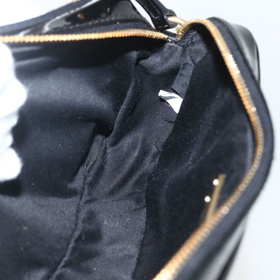 【日本直送】Miu Miu 琺瑯鏈條單肩包 2way 黑色金色 Auth 159323V-22