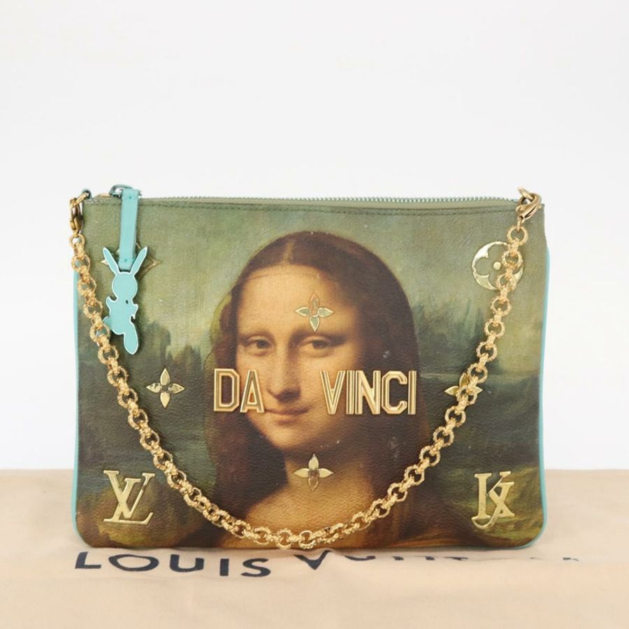 【日本直送】路易威登大師系列 Pochette Plat 手袋 綠色 M64799 LV 正品 161054V-11