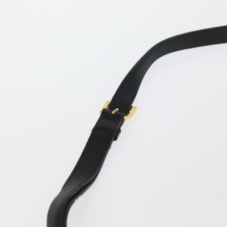 【日本直送】PRADA 黑色金色皮革肩背包,正品 161530V-13