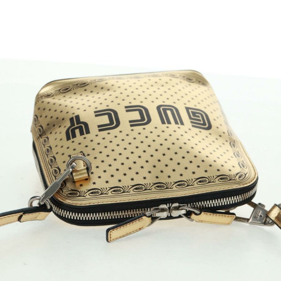 【日本直送】GUCCI 金色皮革單肩包 511189 正品 161291V-5
