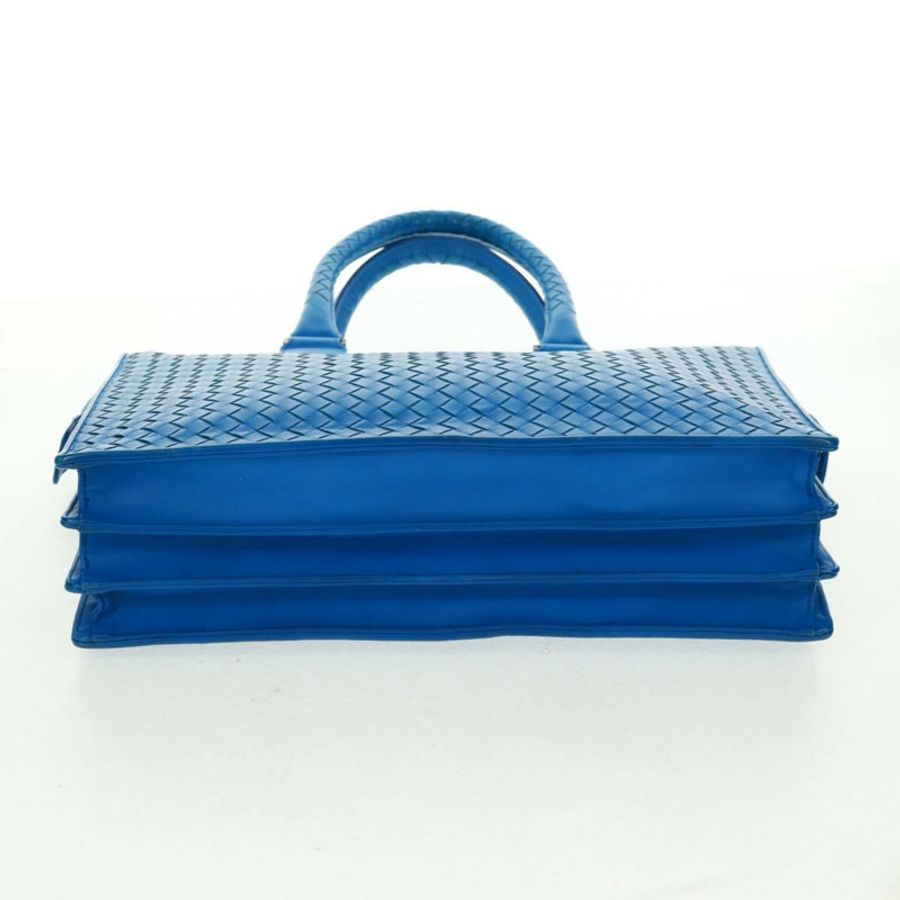 【日本直送】BOTTEGA VENETA INTRECCIATO 商務包皮革藍正品 161673V-4