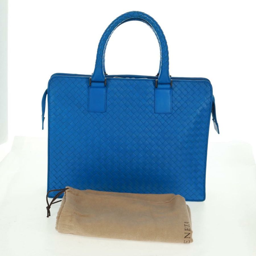【日本直送】BOTTEGA VENETA INTRECCIATO 商務包皮革藍正品 161673V-11